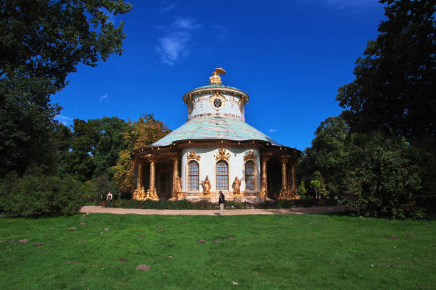 Potsdam, Germany - 15 Sep 2015: Chinese tea house in Potsdam park, Germany