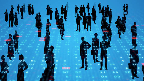 istock A large number of multinational people and technology concept. People and communication network. Digital transformation. 2165484085