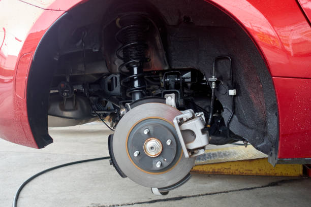 istock [Automotive maintenance] Rear suspension and brake system 2165488024