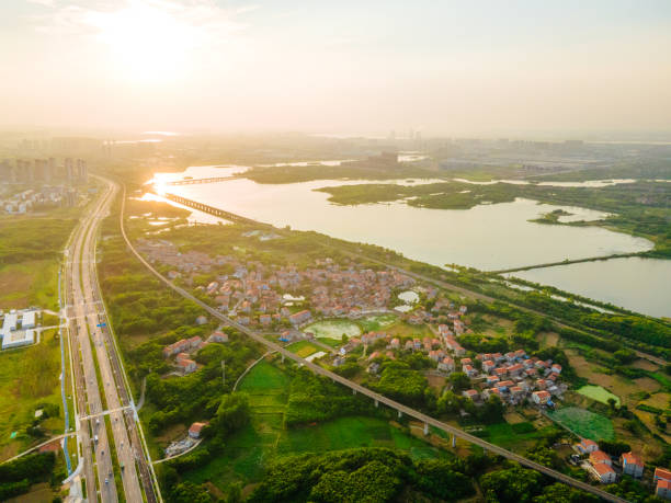 istock Rural roads under the sunset 2165496626