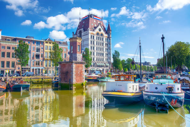 The Old Port located in the Maritime District in Rotterdam, Netherlands