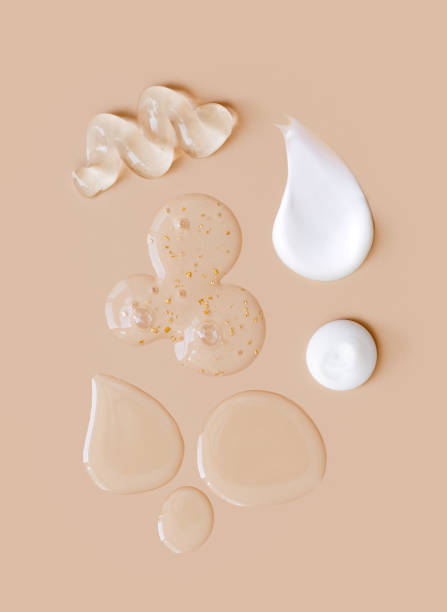 istock creamy texture of cosmetic samples on a pastel beige background 2165518686