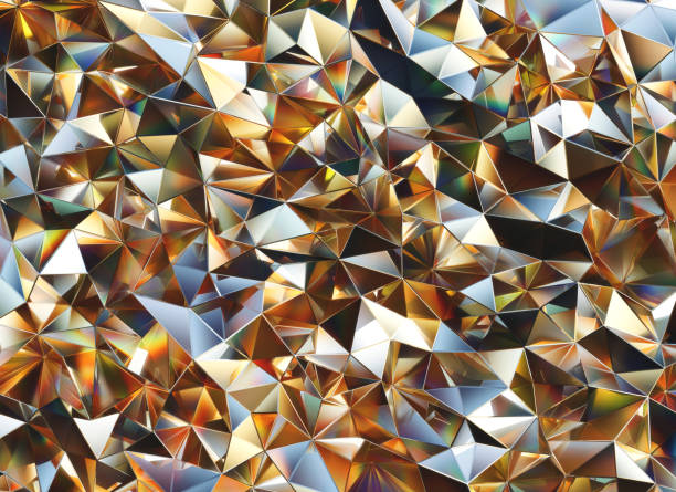 istock Abstract Crystals Texture with Prism Spectrum Caustic Reflection Close Up Background 3D rendering 2165522500
