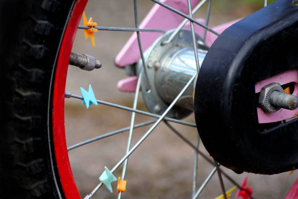 istock Cute lightning strikes on a kids bicycle 2165527387