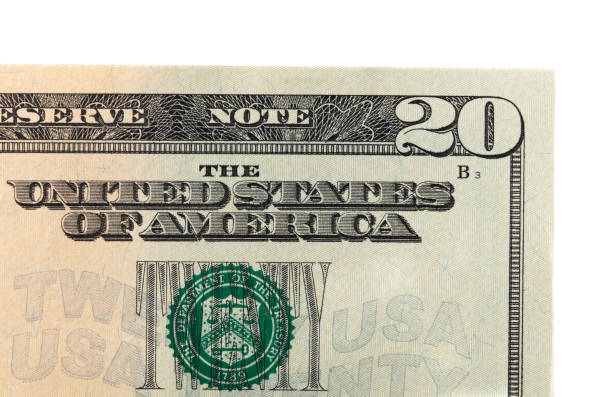 istock Twenty dollar bill isolated on white background 2165534744