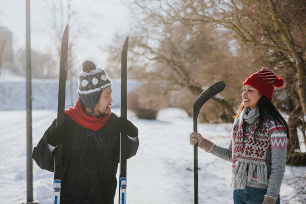 istock Friends having a chat while outdoors on a winter day 2165535817