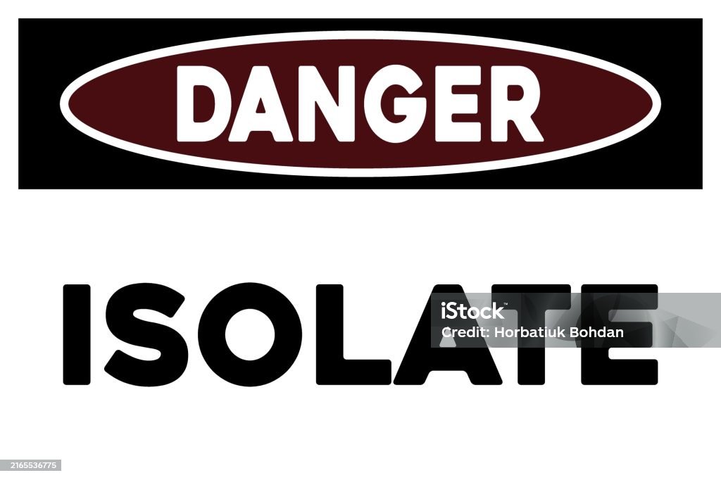 Isolate Mark Isolate Warning Sign Stock Illustration - Download Image Now - Color ...