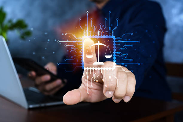 istock Justice and laws concept. AI ethics or AI law, developing AI codes of ethics. 2165536920