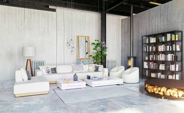 istock modern loft living room interior. 2165538719