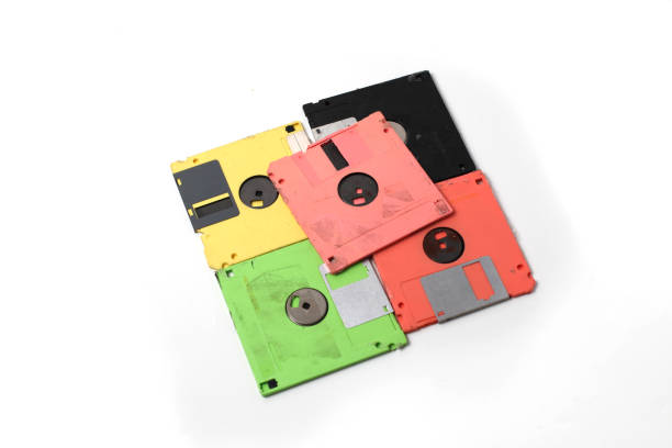 istock pile of dirty diskettes, floppy disk, isolated on white background 2165544269