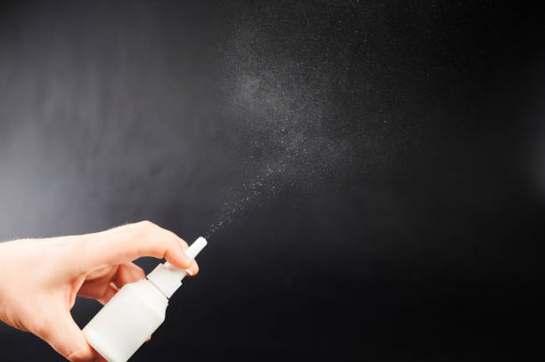 istock Nose spray in hand 2165553753