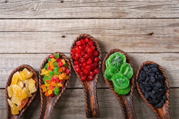 istock Group of dried and candied fruit in bowl 2165560356