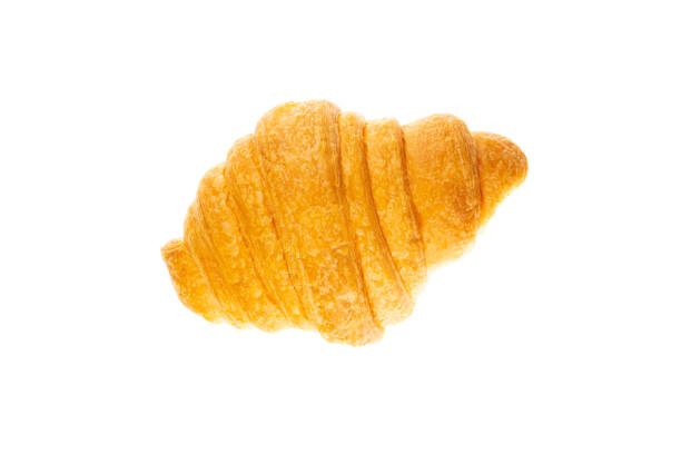 istock Fresh and tasty croissant isolated on white background 2165561699