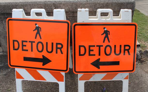istock Funny detour sign 2165570593