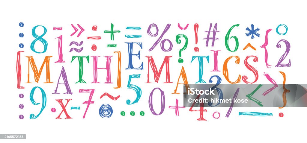 Picture Symbolize Math Hand Drawing Mathematics And Mathematics Symbols Scribble Math And ...
