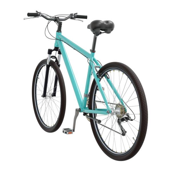 istock Blue teal bicycle, side back view isolated on white background, 3D illustration 2165581072