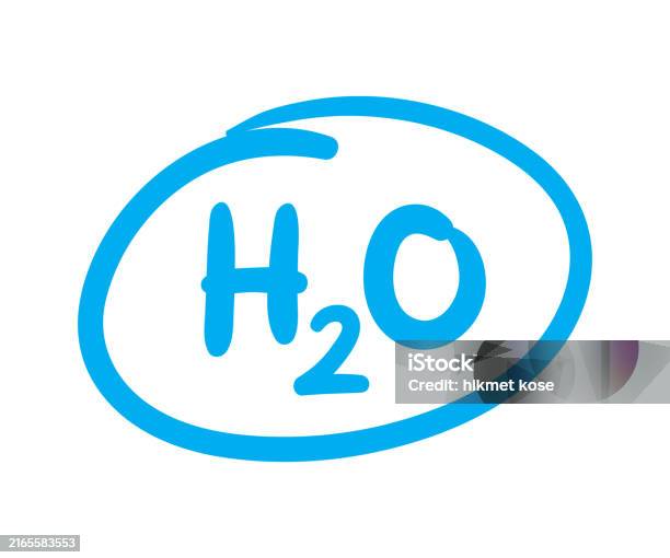 Water Formula Background Hand Drawing Water Formula Vector Stock Illustration - Download Image ...