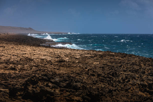 Shete boka is a Curacao's natural park at the north coast with it characteristic rocky coast and breaking waves.