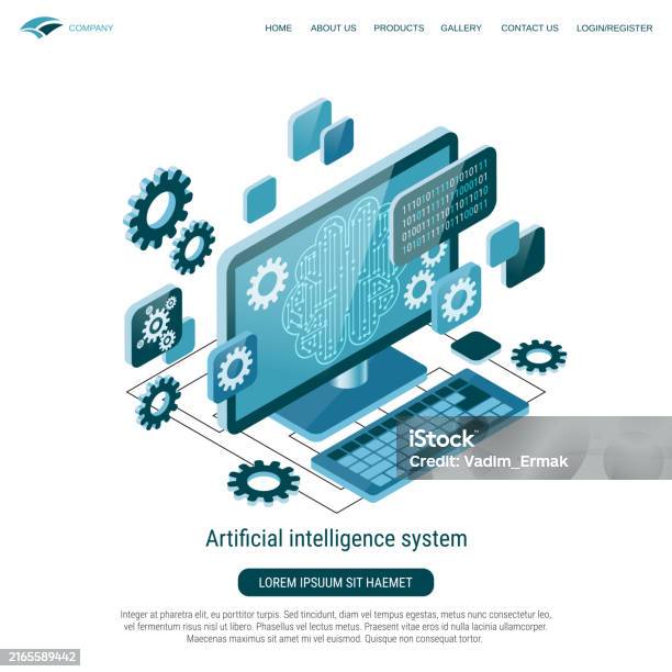 Artificial Intelligence System Vector Concept Stock Illustration ...
