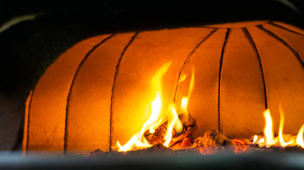 istock stone kiln burning with flames 2165604567