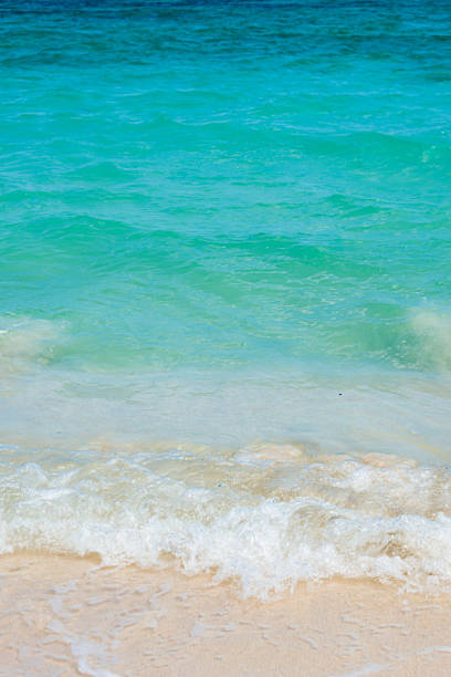 View of Xcacel beach in Chemuyil, Mexico