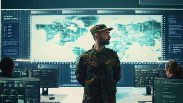 istock Military IT experts conducting surveillance and espionage activities 2165608933