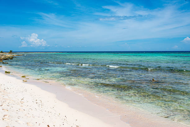 View of Xcacel beach in Chemuyil, Mexico