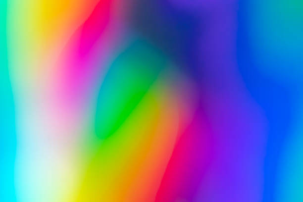 istock Abstract blur holographic rainbow foil iridescent background 2165610278