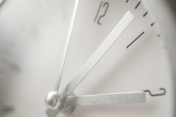 istock close up of silver metal clock 2165610289