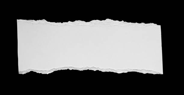 istock White ripped paper torn edges strips isolated on black background 2165610317