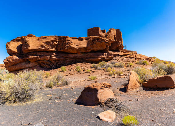 istock Ancient Wukoki Pueblo Sitting on a Large Sandstone Pedastal 2165615303