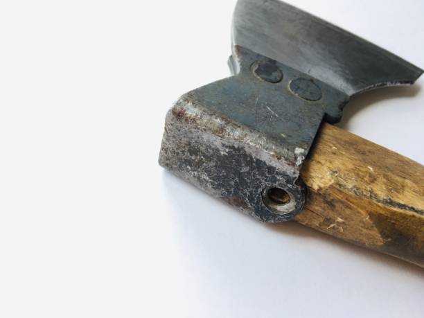 istock Fragment of an old axe 2165624636