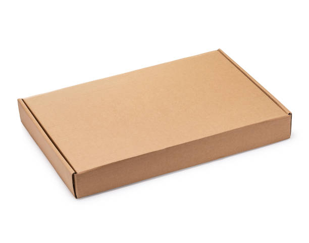 istock Not tall cardboard box isolated on white background 2165638277