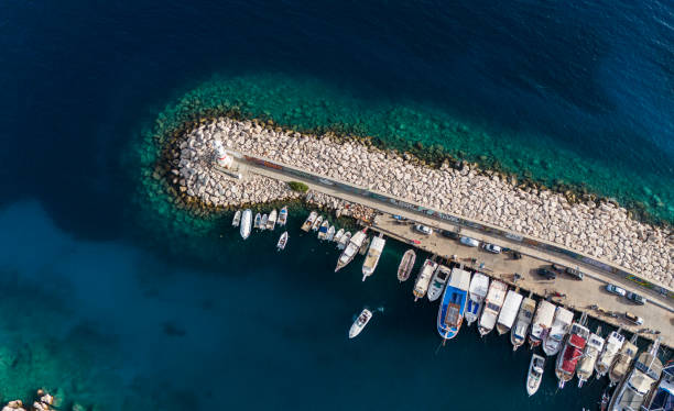 istock Aerial view of Kas Harbor 2165639124