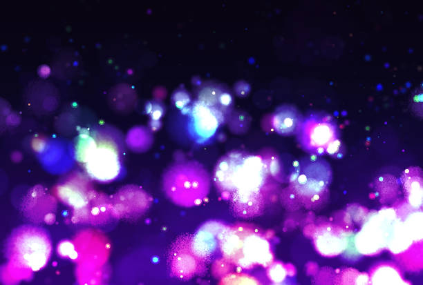 istock Background illustration of a faintly glowing night view 2165645759