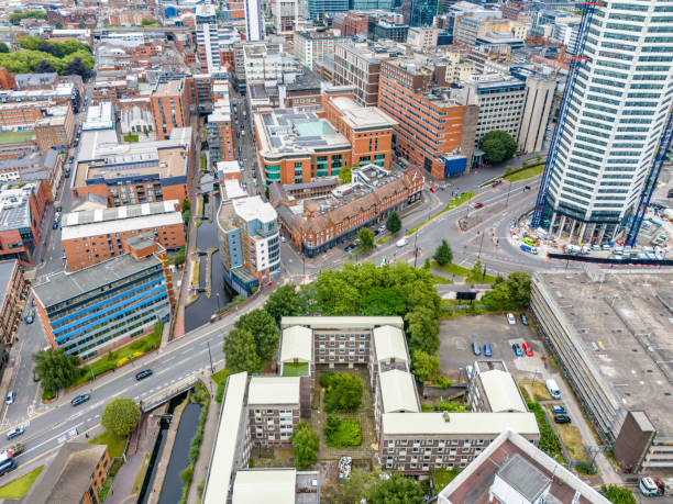 istock Urban Birmingham aerial view 2165654284