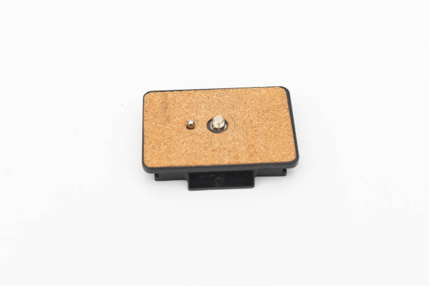 istock Quick release plate for mounting Camera on tripod isolated on white background with copy space. 2165656432