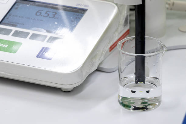 istock Process of Liquid soap making and Liquid soap testing in the laboratory. 2165657744
