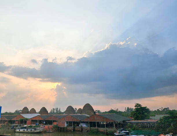 Brick making village, Vinh Long province