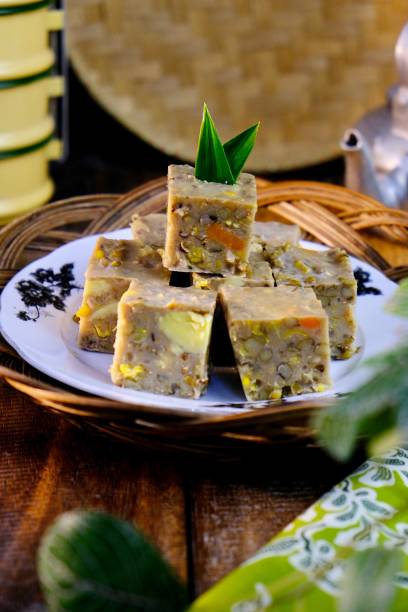 istock Popular Malaysian cakes called bubur ashura or asyura with selective focus and blurry. Usually eaten during breakfast or tea. 2165659937