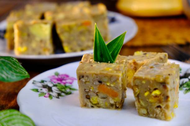 istock Popular Malaysian cakes called bubur ashura or asyura with selective focus and blurry. Usually eaten during breakfast or tea. 2165660007