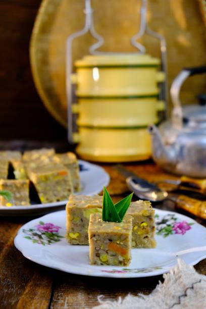 istock Popular Malaysian cakes called bubur ashura or asyura with selective focus and blurry. Usually eaten during breakfast or tea. 2165660050