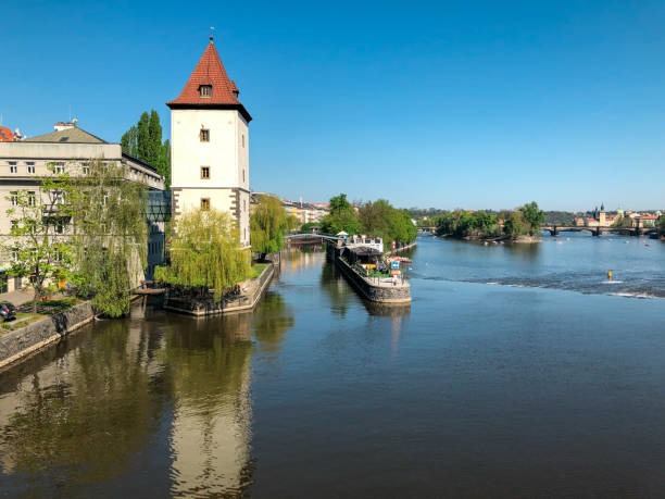 istock the river rom a Charles Bridge in Prague 2165674633