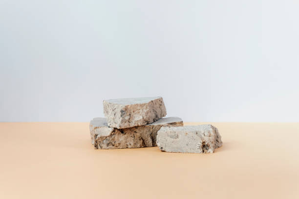 istock Stone podium for cosmetics or perfume. Mockup 2165675197