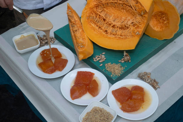 istock pumpkin with tahini cream 2165676713