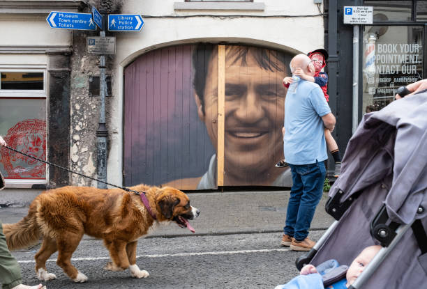 Ballycastle, UK - August 30th, 2022. A cross section of visitors to the closing day of The Ould Lammas Fair.