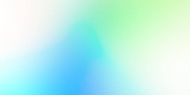 Colorful pastel blurry gradient blue green white frosted glass effect abstract background banner