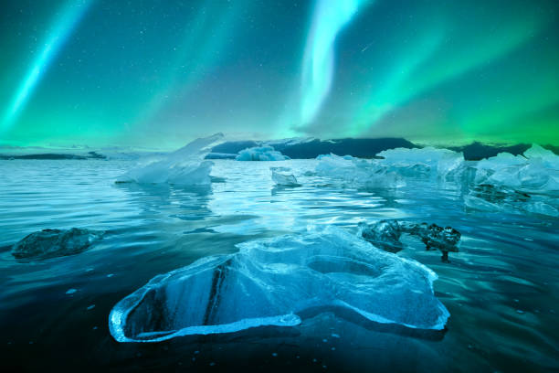 istock Aurora borealis in Jokulsarlon glacial lagoon 2165696481