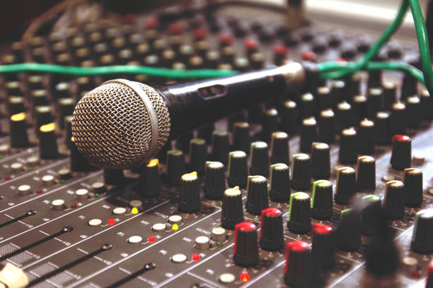 istock Mixing live sound with microphones 2165699860