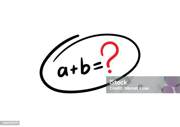 Ab Question Design Hand Drawn Ab Concept Scribble Ab And Question Mark Stock Illustration ...
